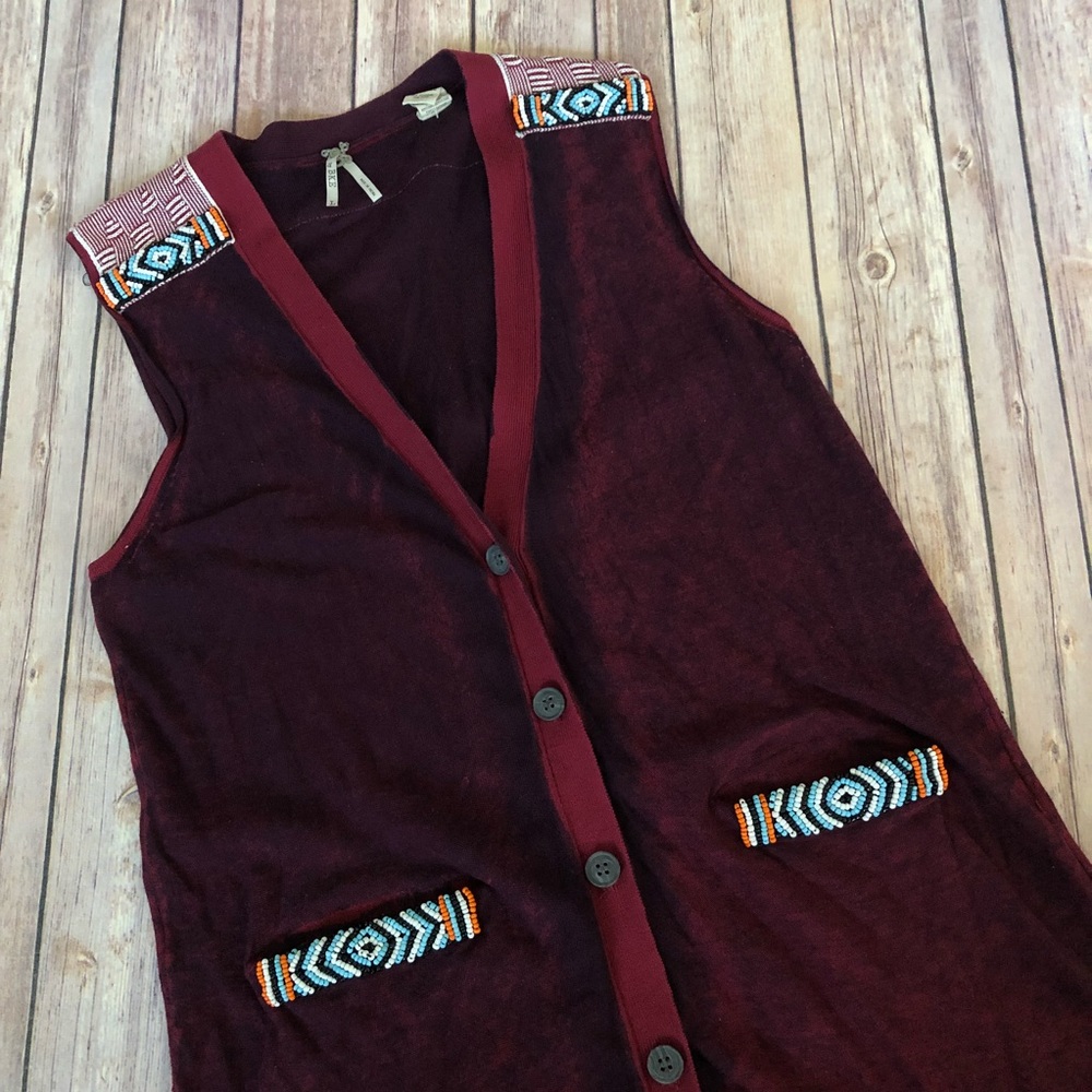 BKE Beaded Vest